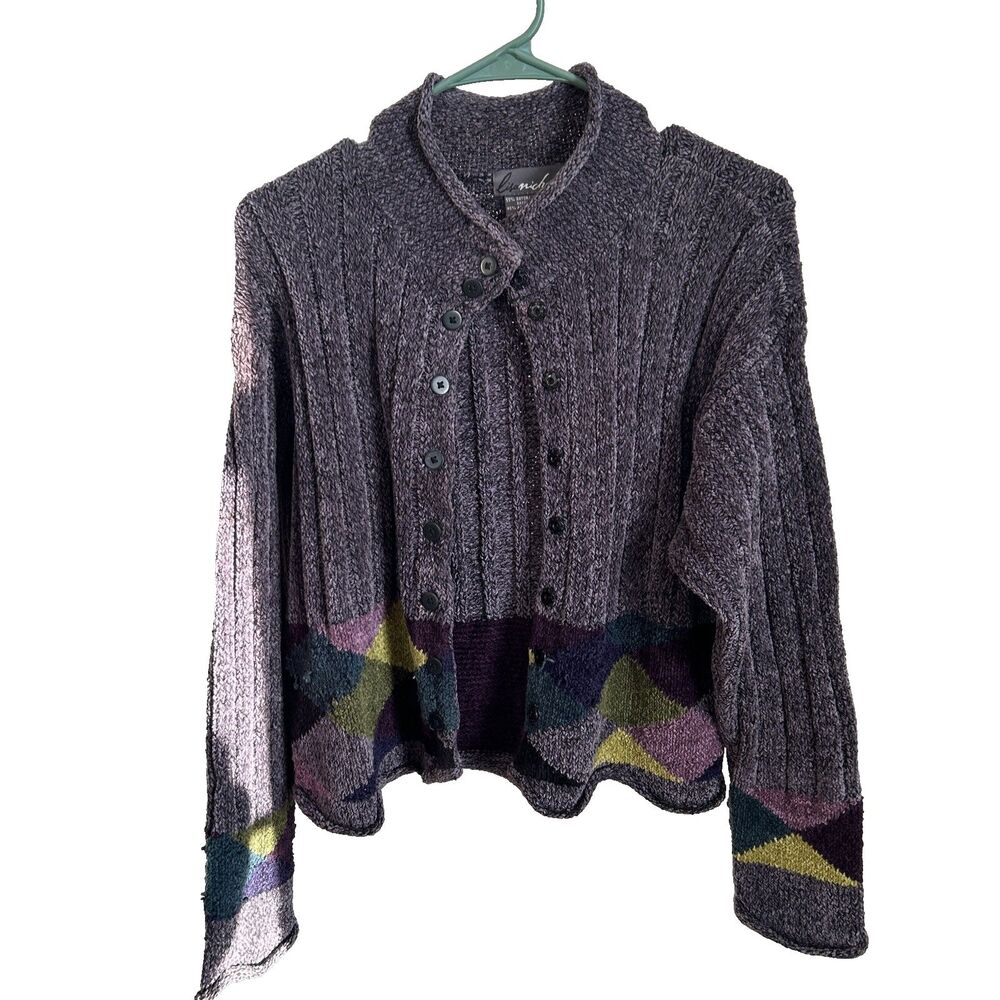 🔥Lisa Nichols Button-up Women's Cardigan Sweater, Sz S, Multicolored VGC🔥